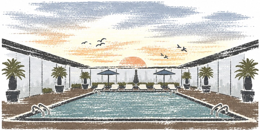 Terrace Swimming Pool, Super Homes Abhirama